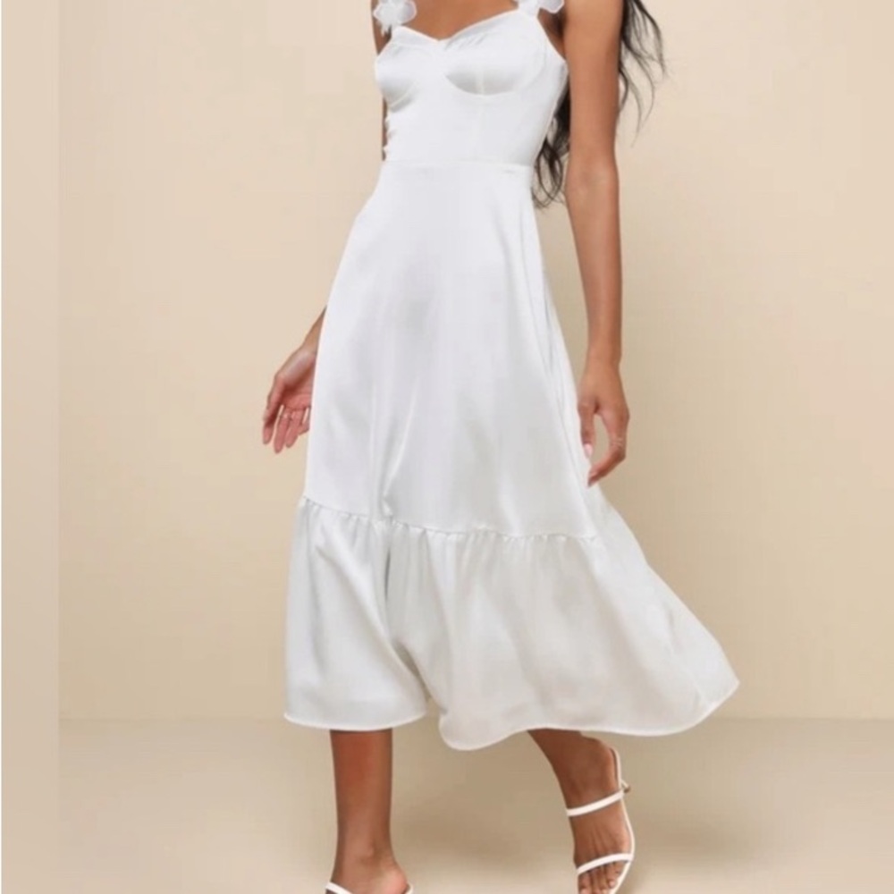Ivory Midi Dress Lulus